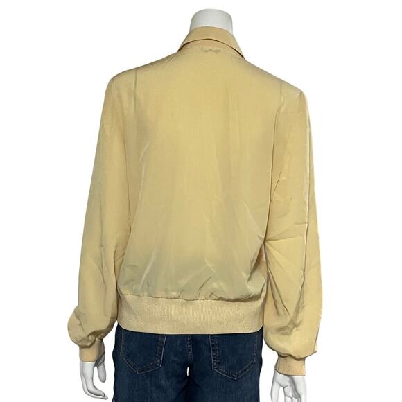 Philippe Marques Vintage Yellow Long Sleeve Blouse Size 10 - Picture 3 of 10